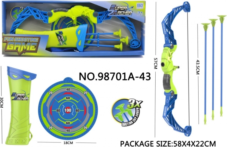 Kinder-Bogenschieß-Set mit Pfeilköcher