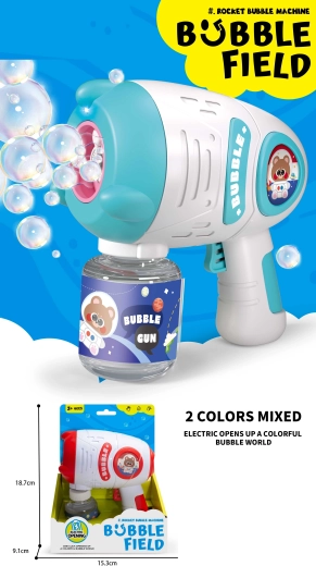 Seifenblasenpistole mit Lichteffekten 80 ml