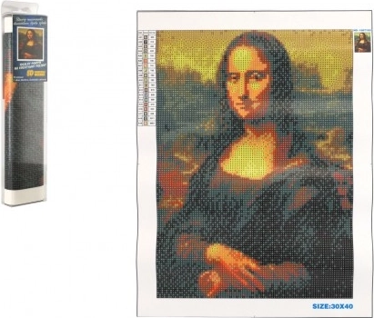 Diamantmalerei Mona Lisa 30x40 cm