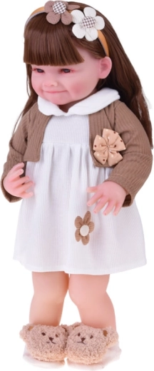 Lange braune Haare zum Kämmen und Stylen