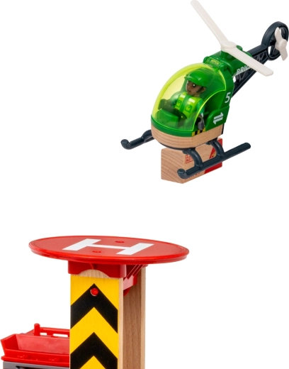 Helipad mit Helikopter für schnellen Transport