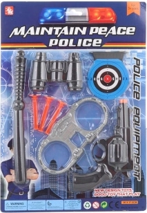 Polizeiset für Kinder mit Zubehör