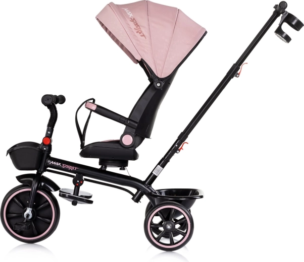 Komfort und Schutz dank Verdeck und sicherem Sitz