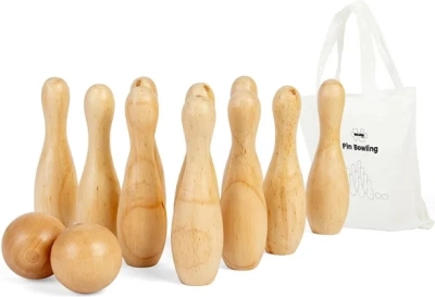 Bigjigs Toys Holzkegeln für Kinder