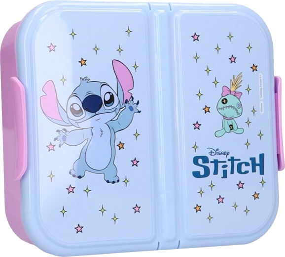 Disney Stitch Snackbox Eat Yum Repeat mit 3 Fächern 15 × 18 × 5 cm