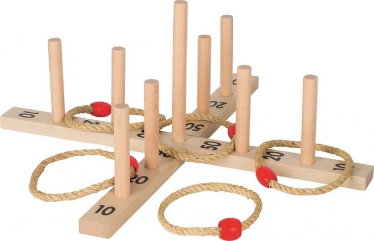 Holzringwurfspiel für Kinder