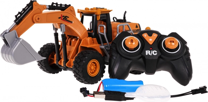 Marke RC Bagger mit LED Beleuchtung und Raucheffekten
