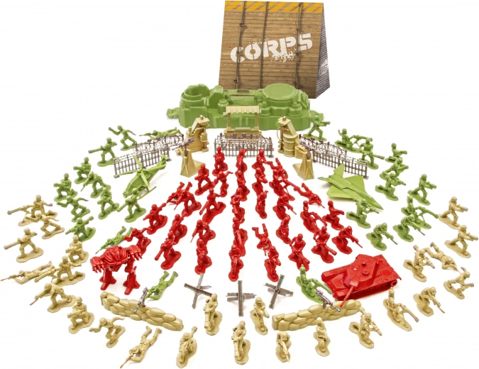 Set von Figuren Soldaten 105 Stk