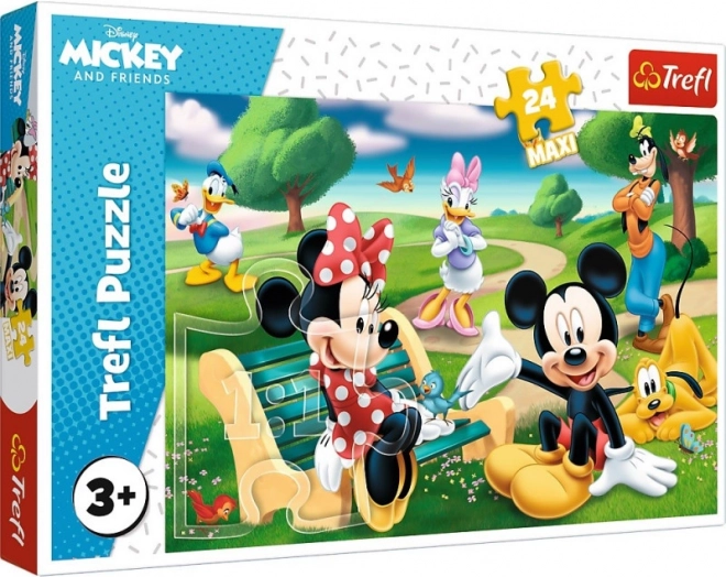 Puzzle 24 Maxi – MICKEY MOUSE und Freunde – TREFL