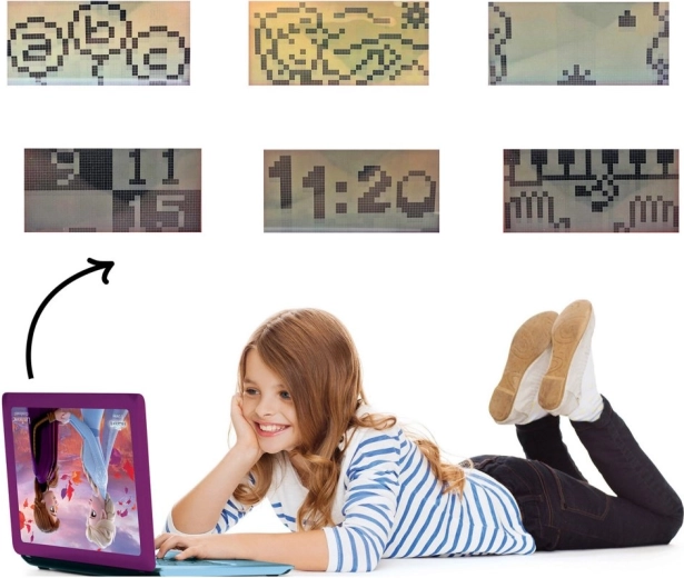 LCD-Display, Kinder-Tastatur und Maus im Lieferumfang