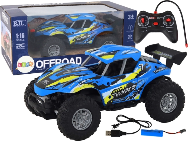 RC-Geländewagen 1:16 blau