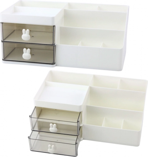 Funktionaler Schreibtisch-Organizer mit Fächern und Schubladen
