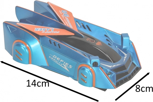 Laser-RC-Auto für Wand und Decke – blau
