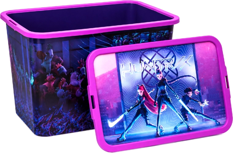 Aufbewahrungsbox K-Pop Demon Hunters mit Clipdeckel 7 l