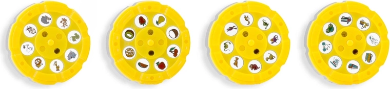 32 Motive auf 4 austauschbaren Scheiben