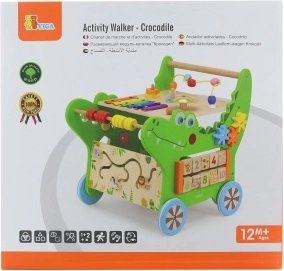 Holz-Aktivlauflernwagen Krokodil 12-in-1 VIGA