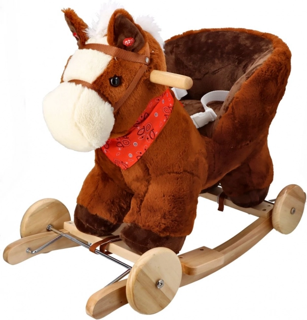 Schaukelpferd mit Rädern und Sitz