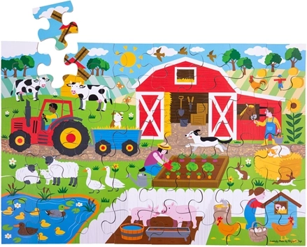 Bodenpuzzle Bauernhof 48 Teile