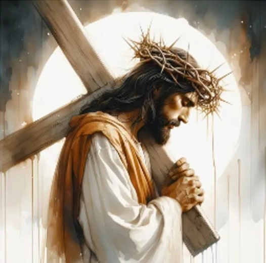 Diamantmalerei Jesus – Kreuzweg 30 × 40 cm