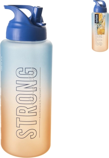 Trinkflasche aus Tritan moly blue-orange 1 l