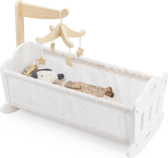 Weiche Liegefläche und Holzmobile