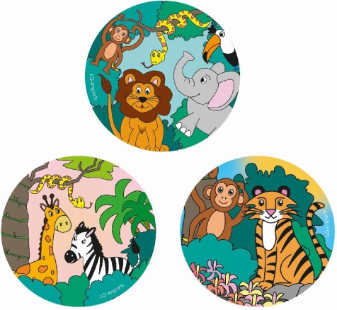 Taschen-Notizbuch mit Wildtier-/Safari-Motiv – 8 cm, 30 Blatt