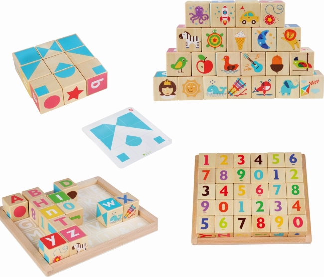 Schlaue Würfel von Lucy&Leo – Holzset zur Erlernung des englischen Alphabets