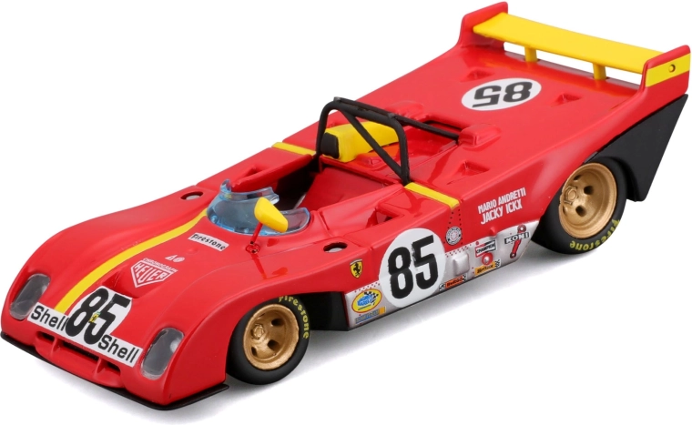 Bburago Ferrari 312P 1972 Rennmodell im Maßstab 1:43