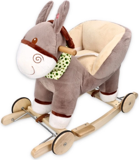 Adam Toys Schaukel-Esel mit Sitz und Rollen – 1 Stück