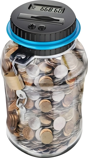 Digitale Spardose Renew Force mit Münzzähler, 1,8 l
