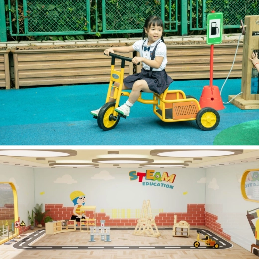 Stabile, breite Räder und komfortable Handhabung