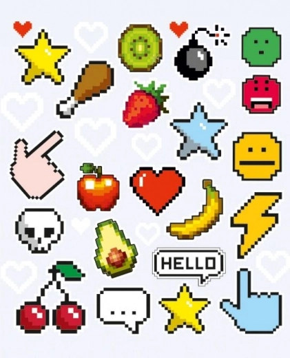 Pixele Patch kleiner Bogen