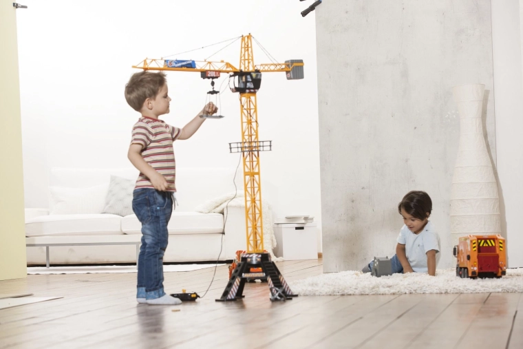 Realistisches Spielen auf der Baustelle