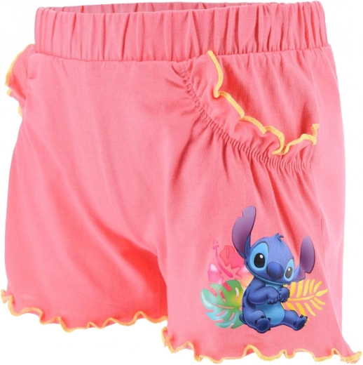Rosa Kinder-Shorts Lilo & Stitch