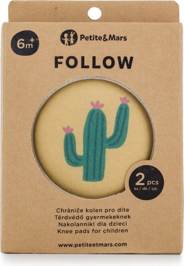 Petite&Mars elastische Knieschoner zum Krabbeln Follow Intense Ochre