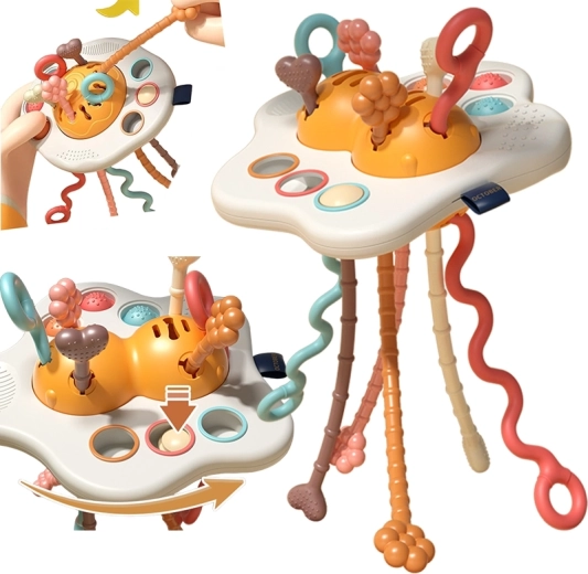 WOOPIE BABY Montessori sensorisches Spielzeug UFO Beißring und Rassel