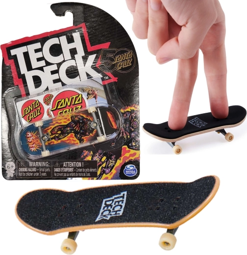 Tech Deck Fingerboard SANTA CRUZ Pantera mit Aufklebern