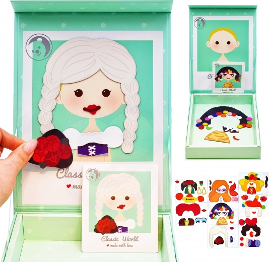 Magnetisches Prinzessinnen-Puzzle CLASSIC WORLD, 44 Teile