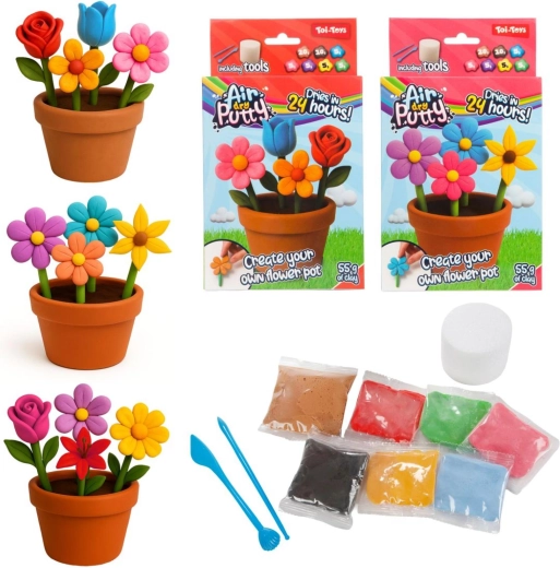 Kreativset zur Herstellung einer Blume aus Modelliermasse