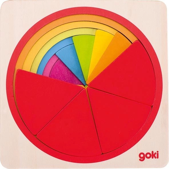GOKI Mehrschichtige didaktische Puzzle Kreis