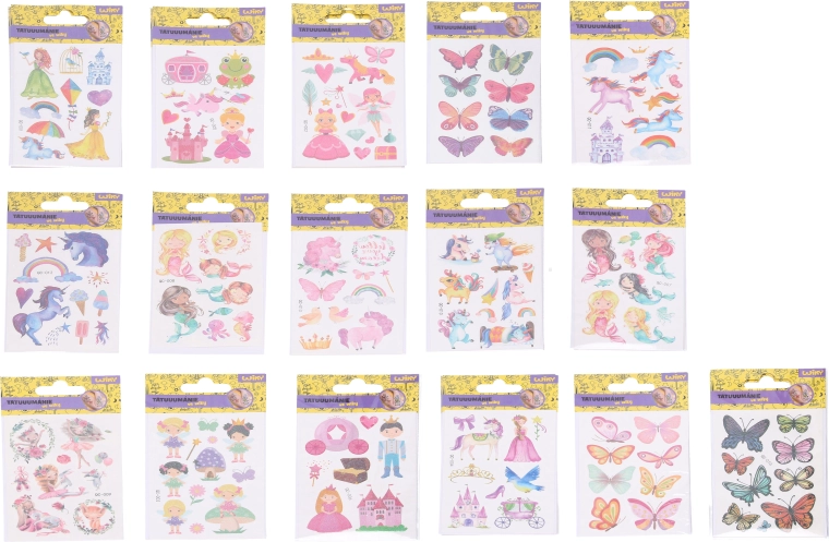 Tattoo-Aufkleber – Motivmix 7,5 × 11 cm