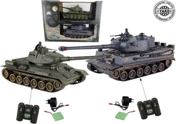 RC-Panzer T34 vs Tiger (Set 2 Stk.) 1:24