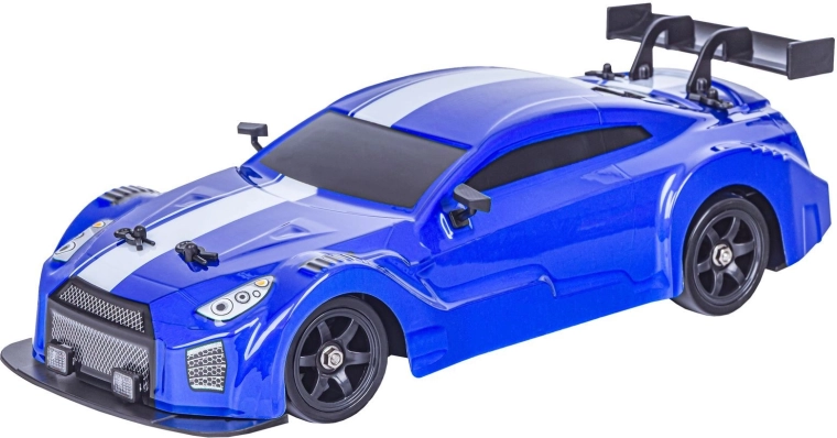 Karosserie für Drift-Auto 1:16 Nissan GTR blau mit LED – 1 Stück