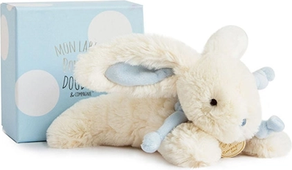 Doudou Geschenkset - Plüschhase blau