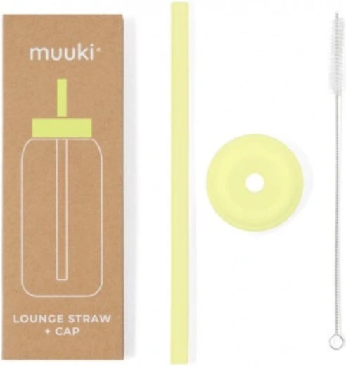 Muuki Mini Lounge Strohhalm und Deckel Sunny Lemonade