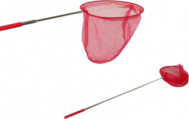 Klappbares teleskopisches Schmetterlings- und Insektennetz 85 cm – rot