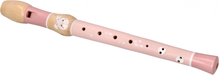 Holzflöte mit Häschen