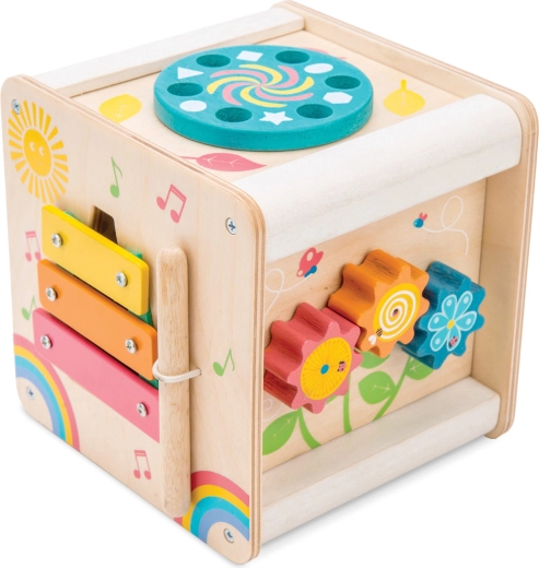 Pädagogischer Aktivitätswürfel aus Holz Le Toy Van