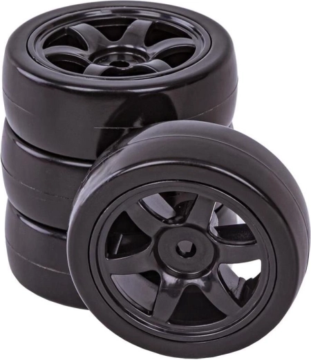 Set glatter Driftreifen/-räder für RC-Auto 1:16 (4 Stk.)