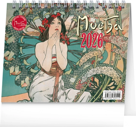 Tischkalender Alfons Mucha 2026